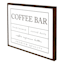 Coffee Bar Wall Art, 16x13