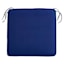 Navy Blue Canvas Gusseted Outdoor Deep Seat Cushion