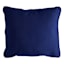 Navy Blue Canvas Corded Outdoor Back Cushion