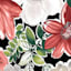Tamani Raven Floral Outdoor Tufted Back Cushion