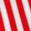 Providence Red & Navy Blue Awning Striped Square Outdoor Throw Pillow, 20"