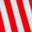 Providence Red & Navy Blue Awning Striped Lumbar Outdoor Throw Pillow, 14x20