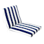 Providence Navy Blue Awning Striped Outdoor Hinged Cushion
