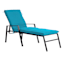 Turquoise Canvas Basic Outdoor Chaise Lounge Cushion