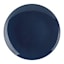12-Piece Stoneware Dinnerware Set, Glossy Dark Blue