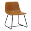 Tiny Dreamers Drake Kids Faux Leather Accent Chair, Cognac