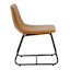 Tiny Dreamers Drake Kids Faux Leather Accent Chair, Cognac