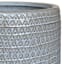Isis White Ceramic Outdoor Planter, Large