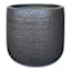 Isis Mist Black Ceramic Outdoor Planter, Small