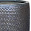 Isis Mist Black Ceramic Outdoor Planter, Small