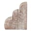 1-Piece Rustic Wood Bookend, 6"