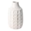 Ty Pennington Ivory Windowpane Ceramic Vase, 8"