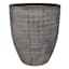 Indoor Tall Grid Patterned Ceramic Pot, Medium