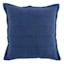 River Navy Ribbed Throw Pillow, 20"