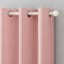 Tiny Dreamers Lyle Blush Pink Blackout Grommet Curtain Panel, 84"