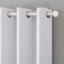 Tiny Dreamers Lyle White Blackout Grommet Curtain Panel, 84"