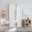 Tiny Dreamers Lyle White Blackout Grommet Curtain Panel, 84"