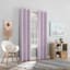 Tiny Dreamers Lyle Purple Blackout Grommet Curtain Panel, 84"