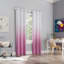 Tiny Dreamers Blush Ombre Blackout Grommet Curtain Panel, 84"