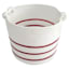 Providence Red Striped Cotton Rope Storage Basket, Large