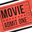 Movie Ticket Wall Decor, 13x19