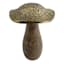 Honeybloom Decorative Gold Top Mushroom Outdoor Garden Statue, 7"