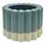 Found & Fable Blue & Tan Ceramic Vase, 6"