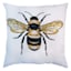 Honeybloom Queen Bee Embroidered Outdoor Throw Pillow, 20"