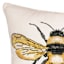 Honeybloom Queen Bee Embroidered Outdoor Throw Pillow, 20"