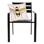 Honeybloom Queen Bee Embroidered Outdoor Throw Pillow, 20"