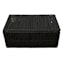 Black Lidded Paper Storage Basket, Medium