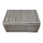 Grey Paper Rope Storage Basket with Lid, Medium