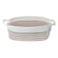 Glam Tan Striped Rectangle Storage Bin, Large
