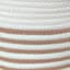 Glam Tan Striped Rectangle Storage Bin, Small