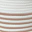 Glam Tan Striped Tall Round Storage Bin, Large