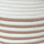 Glam Tan Striped Tall Round Storage Bin, Medium