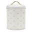 Matisse White & Gold Round Canister, Medium