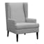 Providence Asher Greek Key Accent Chair, Grey