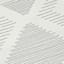 (D586) Arya Grey Diamond Design Washable Accent Rug, 3x5