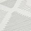 (D586) Arya Grey Diamond Design Washable Area Rug, 5x7