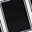 (B842) Providence Noa Black & White Border Washable Area Rug, 8x10