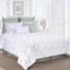 Grace Mitchell 8-Piece White & Purple Garden Floral Comforter Set, Queen