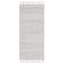 (E464) Found & Fable Soho Grey Tasseled Accent Rug, 3x5