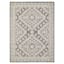(E475) Tracey Boyd Athens Grey Diamond Design Outdoor Area Rug, 5x7