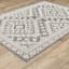 (E475) Tracey Boyd Athens Grey Diamond Design Outdoor Area Rug, 5x7