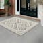 (E475) Tracey Boyd Athens Grey Diamond Design Outdoor Area Rug, 8x10