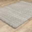 (E476) Tracey Boyd Leeward Grey & White Area Rug, 5x7