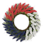 Patriotic Red, White & Blue Heather Floral Wreath, 22"