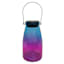 Purple Ombre Decorative LED Glass Lantern, 10"
