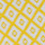 Yellow Diamond Design Area Rug, 5x7